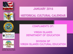 A Celebration of the Holidays - Virgin Islands Department of Education