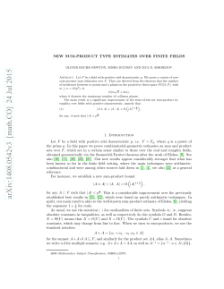 New sum-product type estimates over finite fields