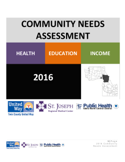 2016 Community Needs Assessment
