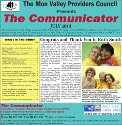 The Communicator - Human Services Center Corporation