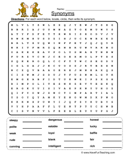 Synonyms - Have Fun Teaching