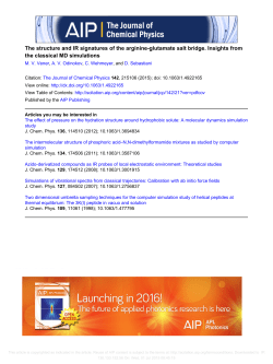 The structure and IR signatures of the arginine
