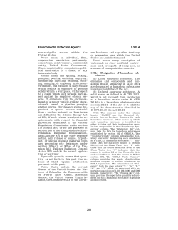 Reportable Quantities (RQs) for CERCLA Section 102(a) Hazardous