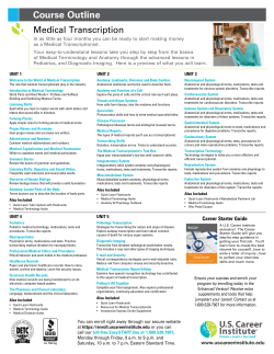 Course Outline - U.S. Career Institute