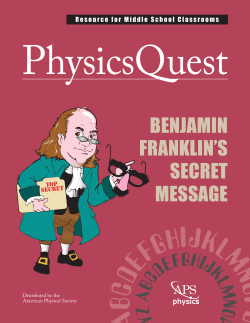 Ben Franklin Manual