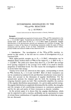 INTERFERING RESONANCES IN THE lgF(a,p)22Ne REACTION