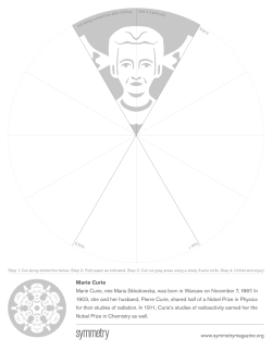 Marie Curie - Symmetry Magazine