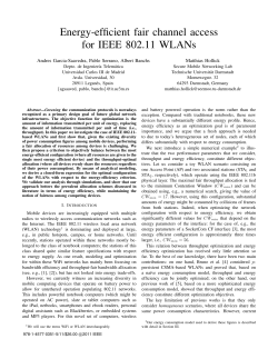 Energy-efficient fair channel access for IEEE 802.11 WLANs