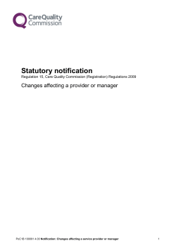 C1 CQC Nominated Individual - Brighton and Sussex University