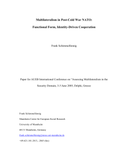 Multilateralism in Post-Cold War NATO