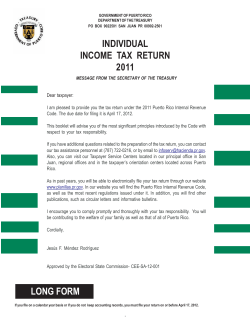 long form instructions 2006 - Departamento de Hacienda de Puerto