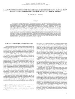 3. Late Pleistocene&ndash;Holocene Climatic Cycles Recorded in Santa