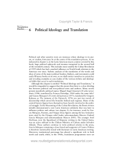 6 Political Ideology and Translation