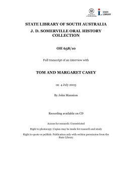 tom and margaret casey - State Library of South Australia