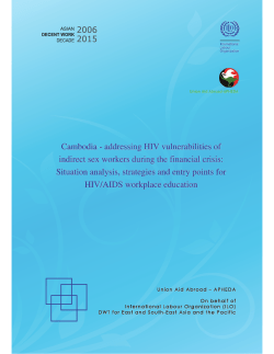 addressing HIV vulnerabilities of indirect sex workers during