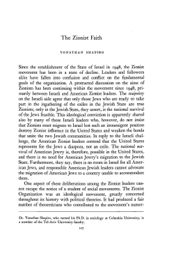 The Zionist Faith - American Jewish Archives