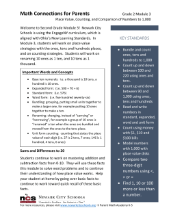 Math Connections for Parents