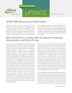 ASSET MANAGEMENT UPDATE