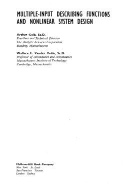 multiple-input describing functions and nonlinear system design
