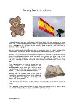 Barnaby Bear goes to Spain