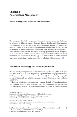Polarization Microscopy