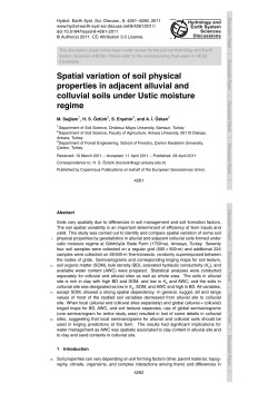Spatial variation of soil physical properties in adjacent