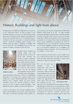 Historic Buildings and light from above