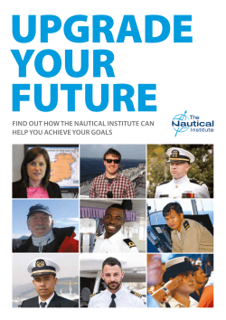 NI Membership Brochure - The Nautical Institute