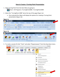 How to Create a Turning Point Presentation