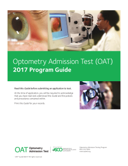 2017 OAT Guide - American Dental Association