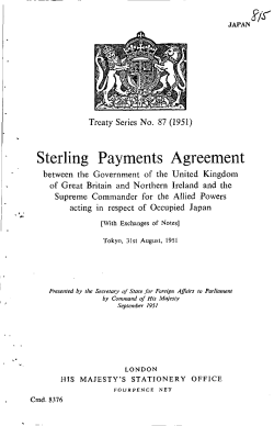 Sterling Payments Agreement