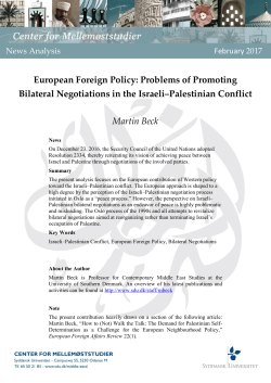 European Foreign Policy: Problems of Promoting Bilateral