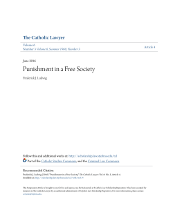 Punishment in a Free Society - St. John`s Law Scholarship Repository