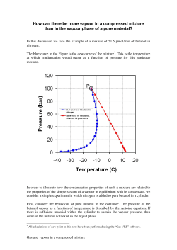How can there be more vapour in a compressed mixture than in the