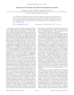 Saturation of the ultrafast laser-induced demagnetization in nickel