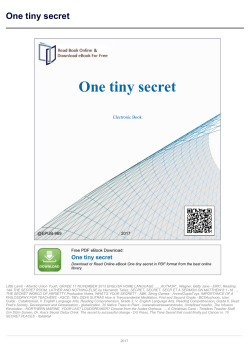 One tiny secret - Astra