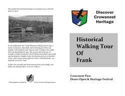 Historical Walking Tour Of Frank