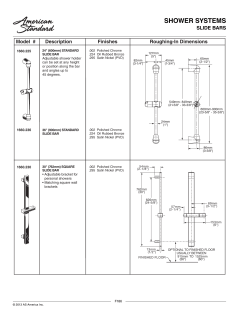 Spec Sheet - American Standard ProSite