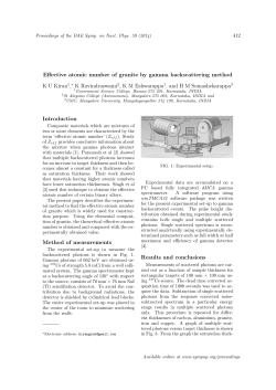 Effective atomic number of granite by gamma
