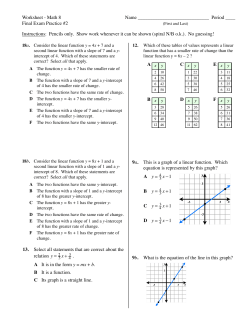 Final Exam Prac WS #2 - Clement