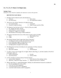 Ch. 17.4 and 19 Civil Rights 2012