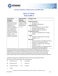 M.EE.4.NBT.2 - Dynamic Learning Maps