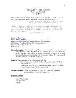 THEA 2313 pdf - Tulsa Community College