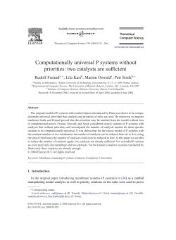 Computationally universal P systems without priorities