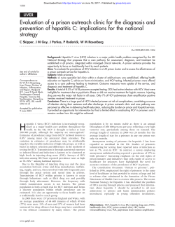 Evaluation of a prison outreach clinic for the diagnosis and