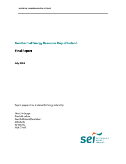Geothermal Energy Resource Map of Ireland Final Report