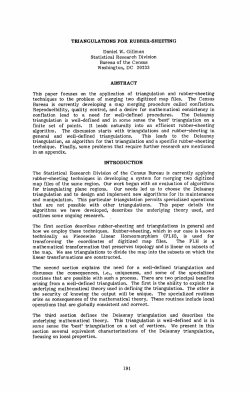 Triangulations for Rubber-Sheeting