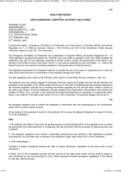 Sunila Abeysekera V. Ariya - Human Rights Commission of Sri Lanka