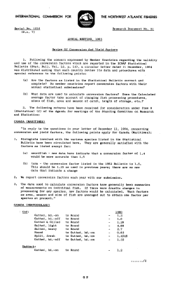 Review Of Conversion And Yield Factors