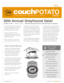 2014 Fall (September) Gala - Greyhound Pets of America Wisconsin